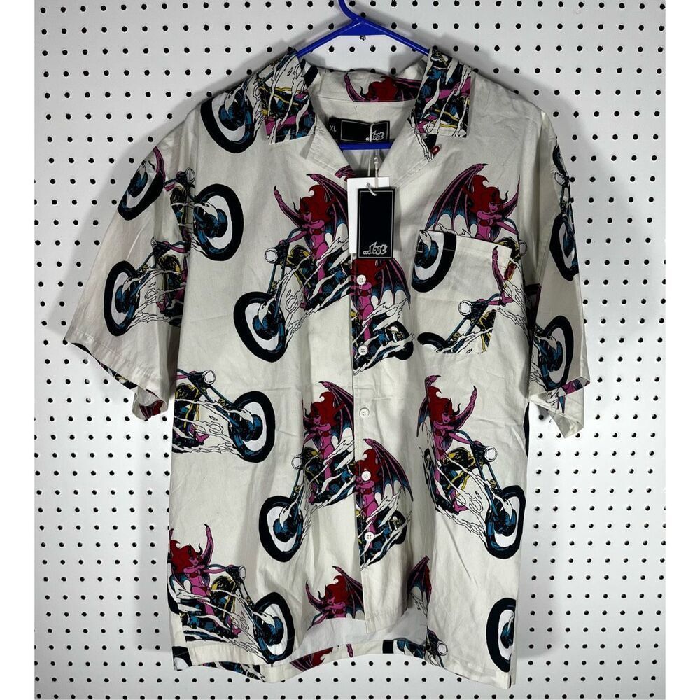 Lost Highway woven button down shirt size xl